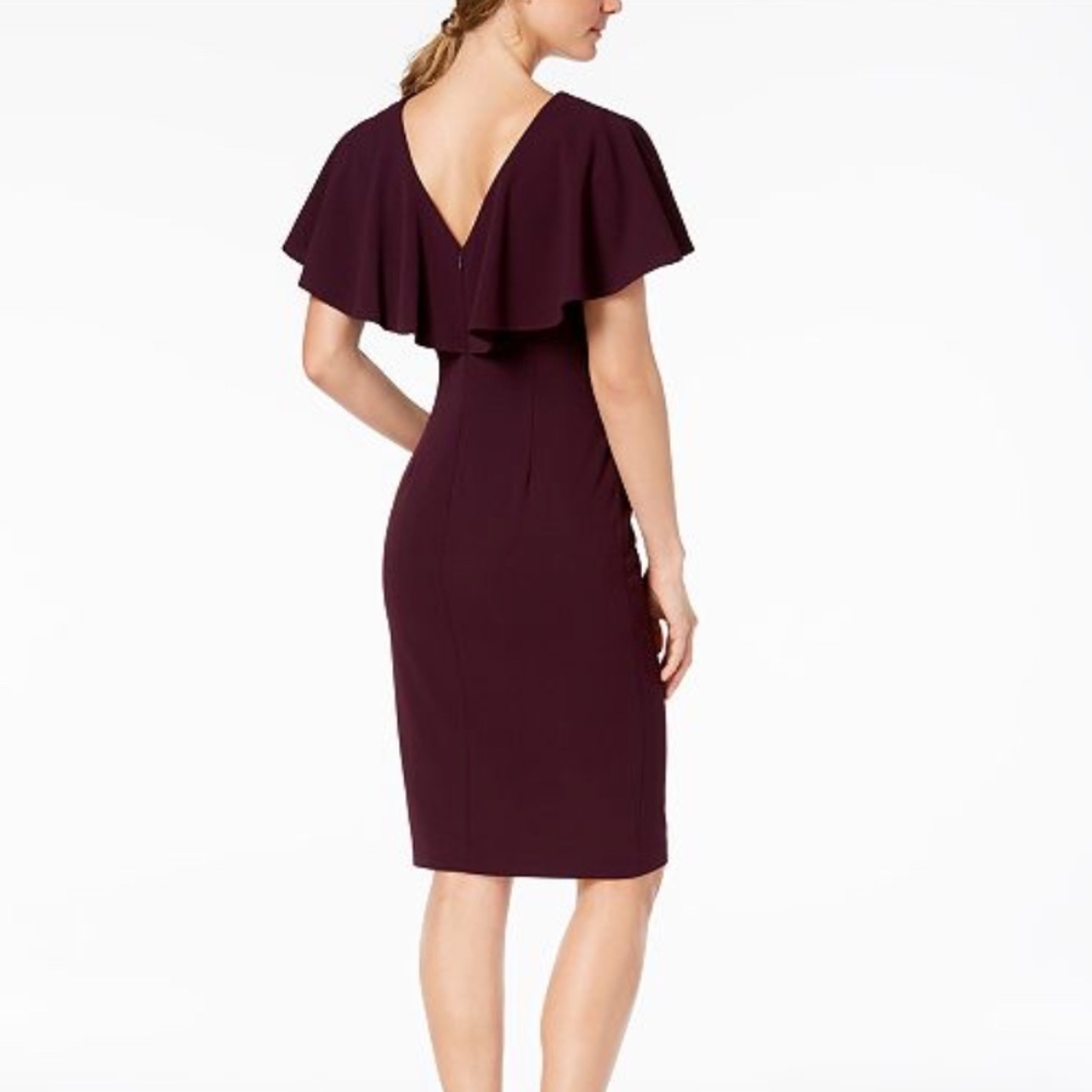 Calvin Klein Caped Sheath Dress